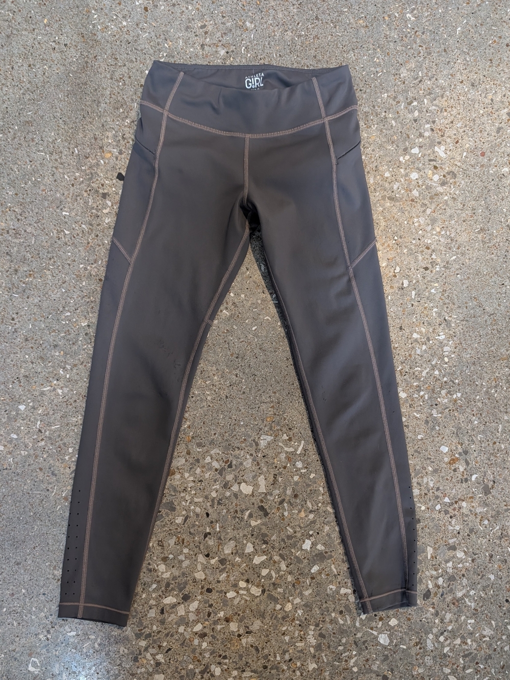 Athleta Girl Grey Leggings Size M 8/10 Athleisure